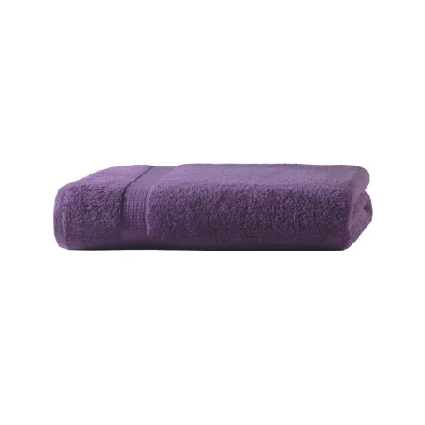 Frottier Badetuch 500gm in 100x150 cm in Aubergine Farbe