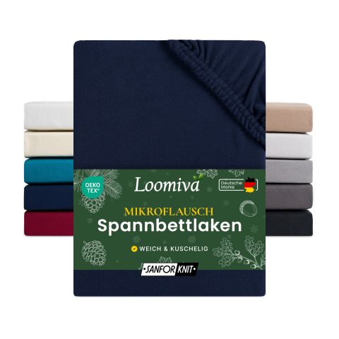 Mikroflausch Spannbettlaken 140gsm in große 180-200x200+40 cm | Nougat / Taupe Farbe