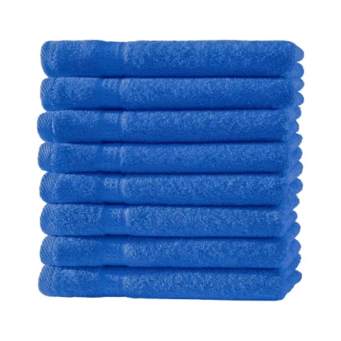 8er Set Frottierware 500gm in große 30x50 cm in Farbe Royal