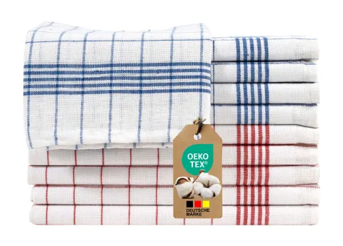 10er Set Geschirrtuecher 50x70 cm | Haushalt und Küche | 100% Baumwolle | Öko-TEX Standard 100