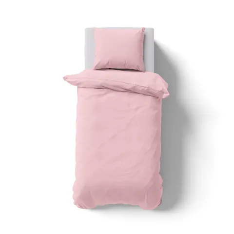 Microfaser UNI Bettwaesche | Rosa  | 90gsm | 155x220+80x80 cm