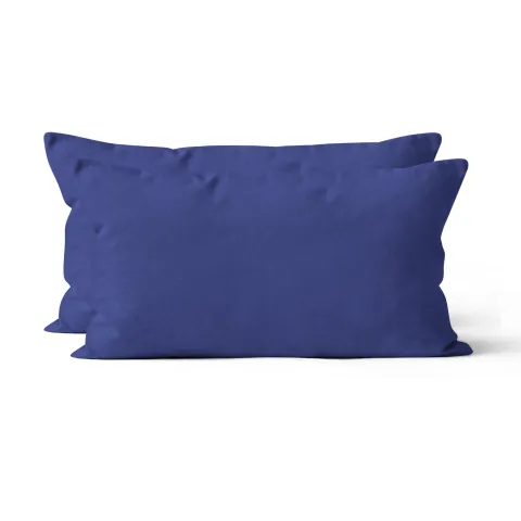 Microfaser UNI Kissenhuellen  | Marine / Navy | 90gsm | 40x80 cm