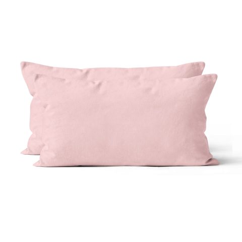 Microfaser UNI Kissenhuellen  | Rosa  | 90gsm | 40x80 cm