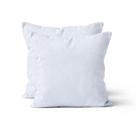 Microfaser UNI Kissenhuellen  | Weiss | 90gsm | 80x80 cm