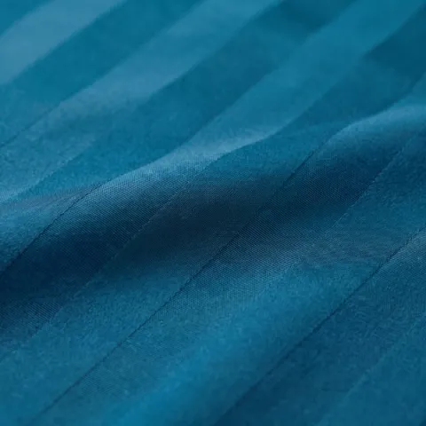 Mikrofaser Damast Bettwäsche (Stripe) | petrol | 120gsm | 40x80 cm
