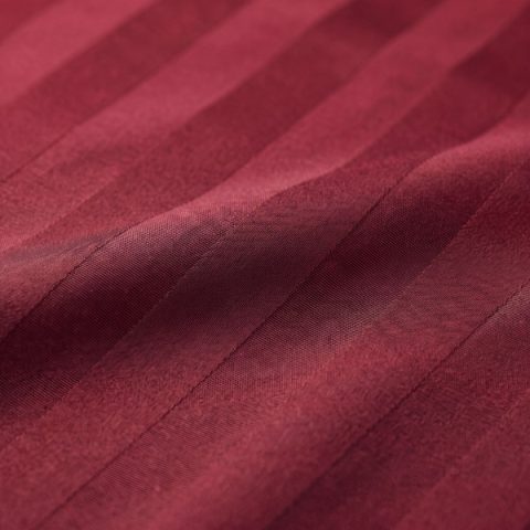 Mikrofaser Damast Bettwäsche (Stripe) | Bordeaux | 120gsm | 40x80 cm