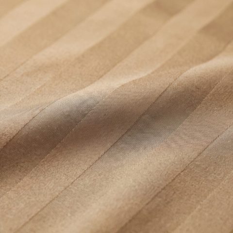 Mikrofaser Damast Bettwäsche (Stripe) | Beige | 120gsm | 40x80 cm
