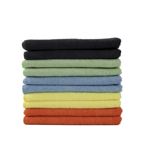 Loomiva 10er Set Mikrofaser Putztuch 40x40 cm | Mix Farbe | Reinigungstücher ca 300g/m², Extra Saugstark | 80% Ployester 20% Polyamide | Öko-TEX Standard 100