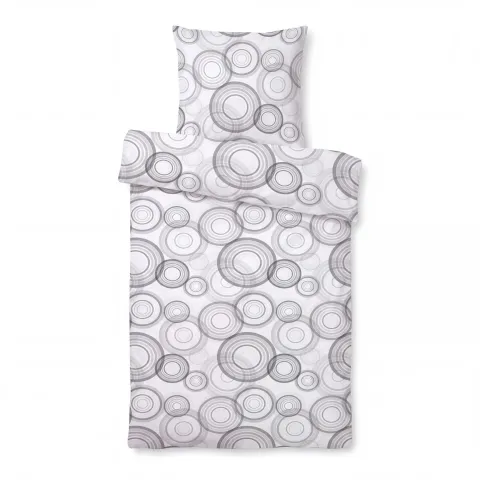 Mikrofaser Design Bettwäsche 135x200 + 80x80 cm Urban Circles