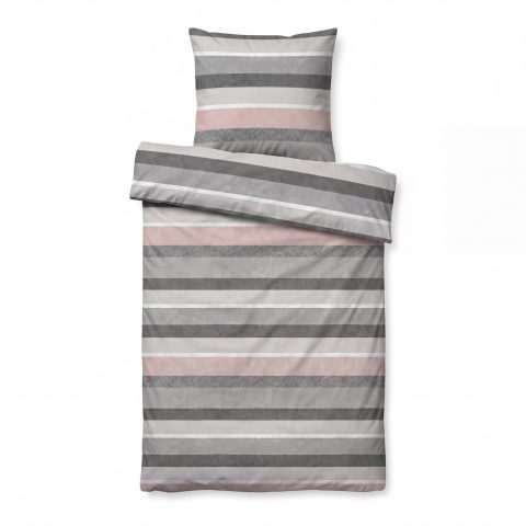 Mikrofaser Design Bettwäsche 155x220 + 80x80 cm Harmony Stripe