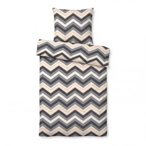 Mikrofaser Design Bettwäsche 155x220 + 80x80 cm Chevron