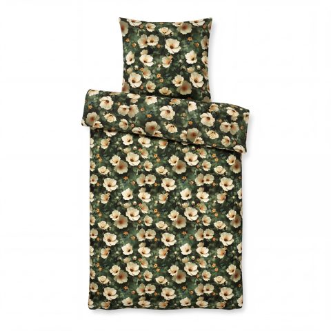 Mikrofaser Design Bettwäsche 155x220 + 80x80 cm Garden Bloom