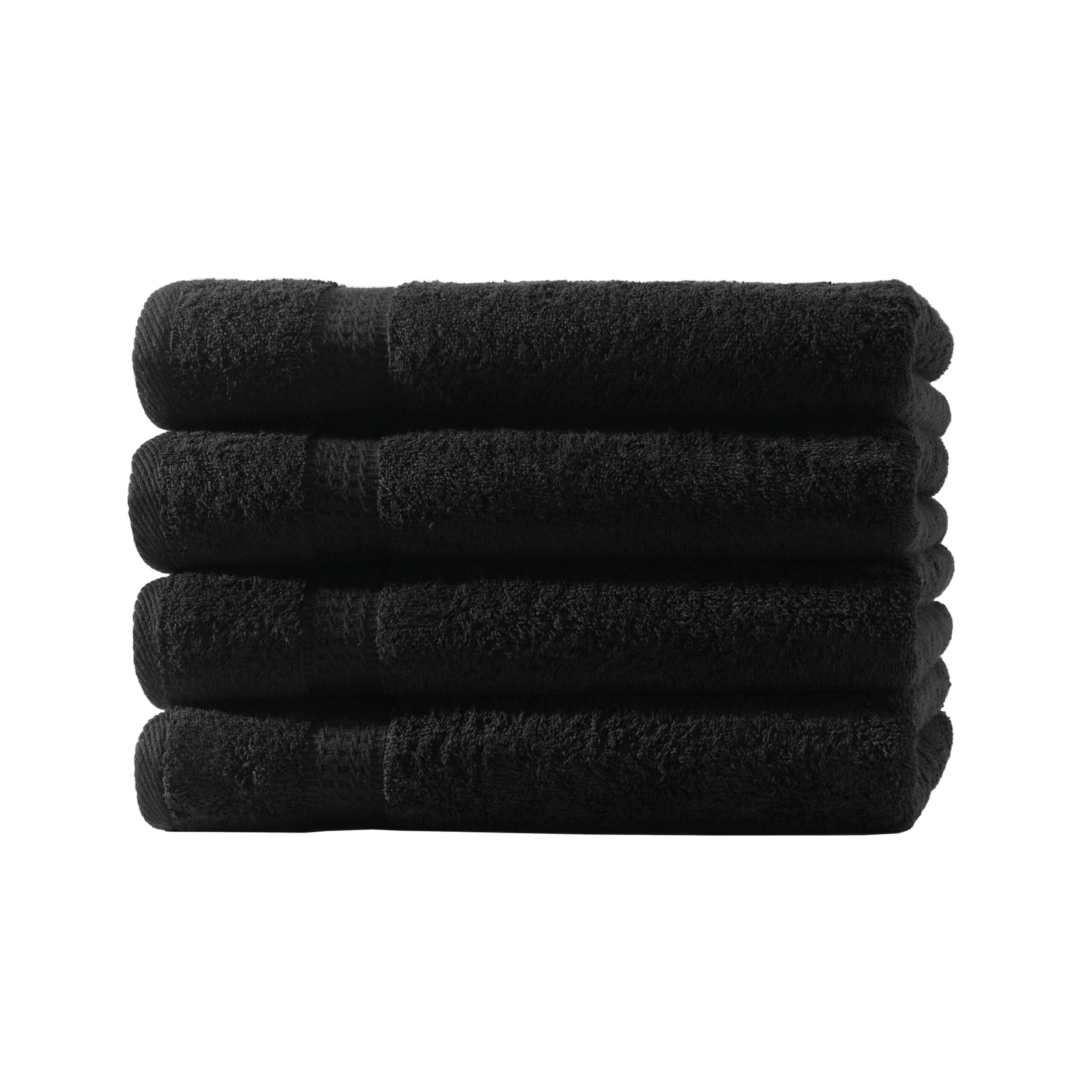 4er Set Handtuch in Schwarz 500g/m² | 100% Baumwolle