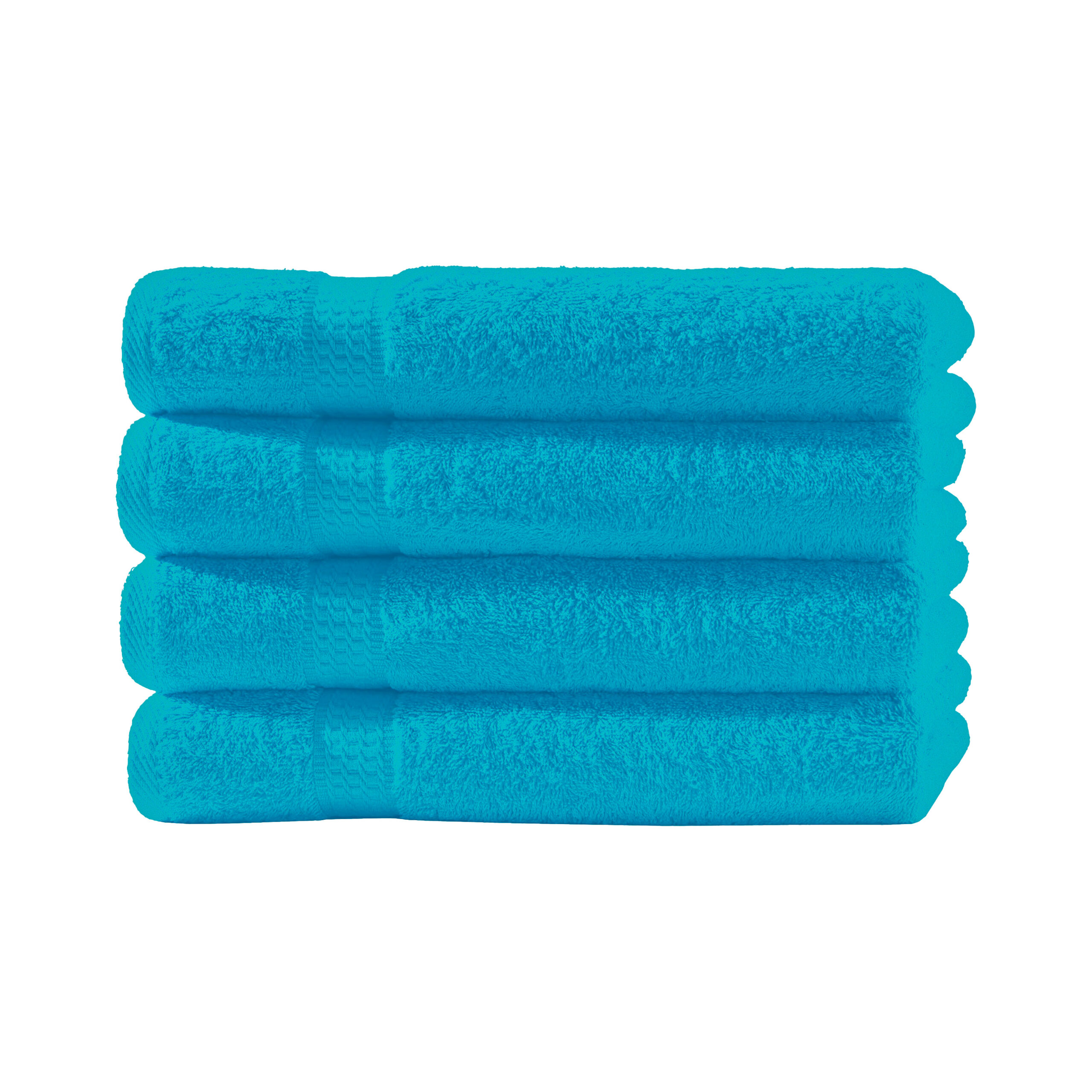 4er Set Handtuch in Turkis | 500g/m² | 100% Baumwolle