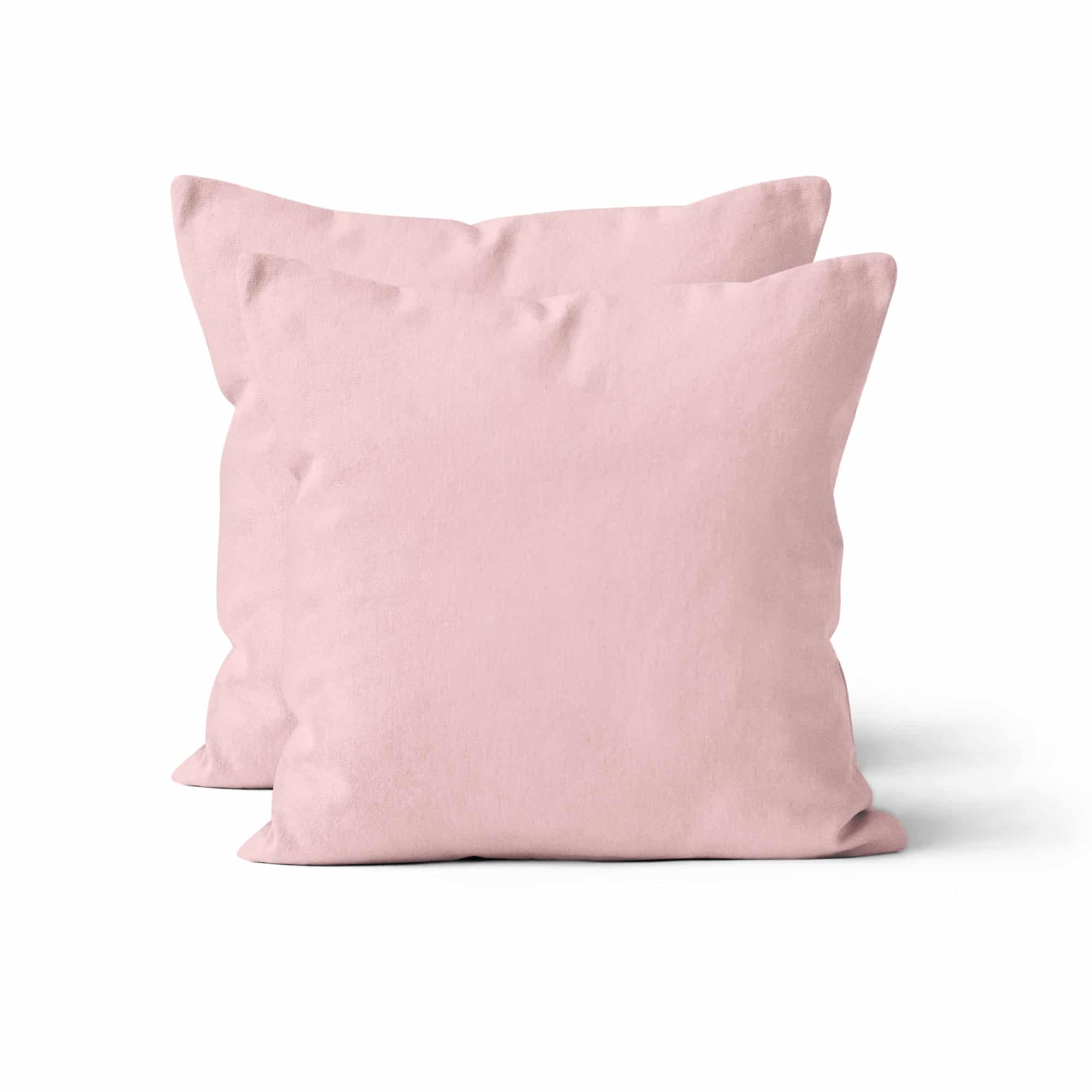 Microfaser UNI Kissenhuellen  | Rosa  | 90gsm | 80×80 cm