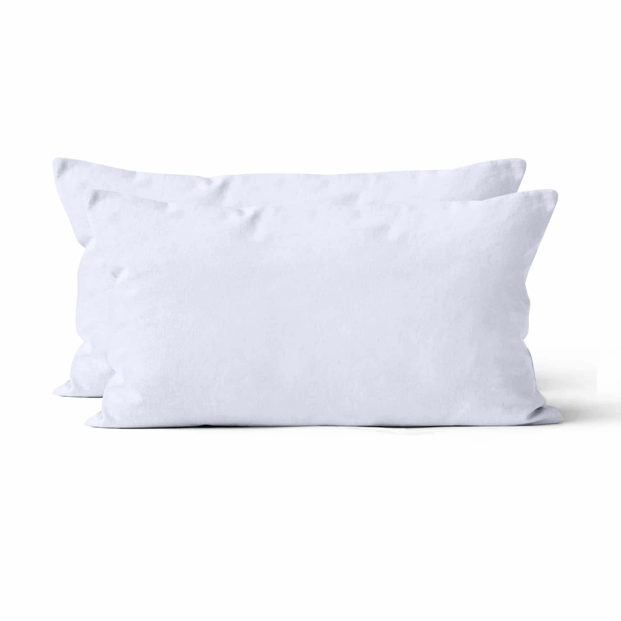 Microfaser UNI Kissenhuellen  | Weiss | 90gsm | 40×80 cm