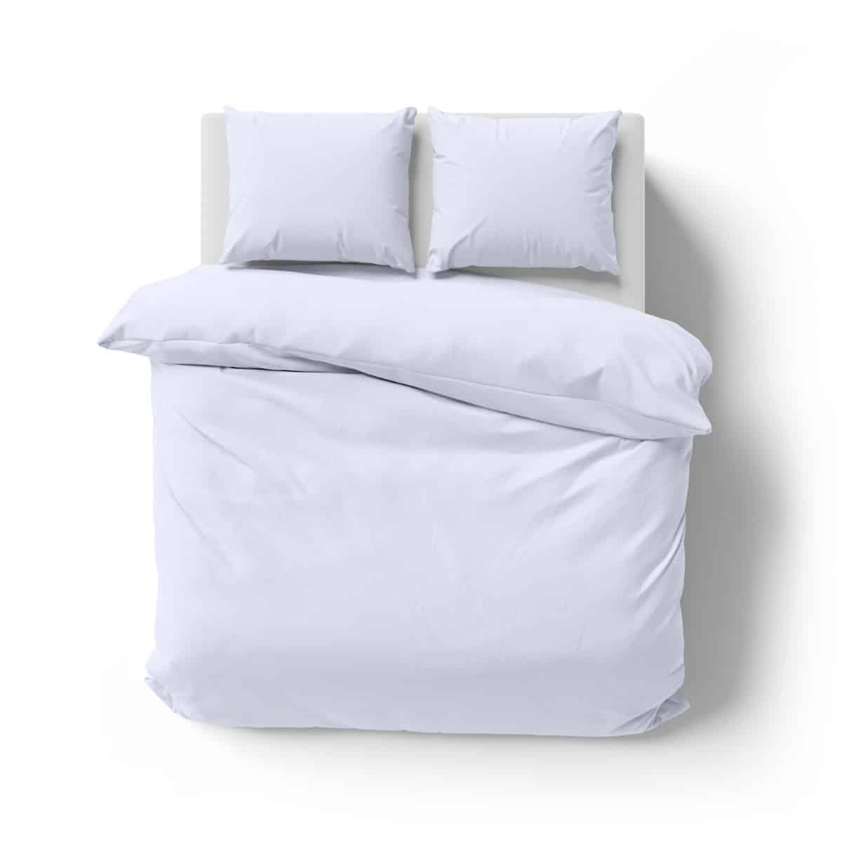 Microfaser UNI Bettwaesche | Weiss | 90gsm | 200×200+2x80x80 cm
